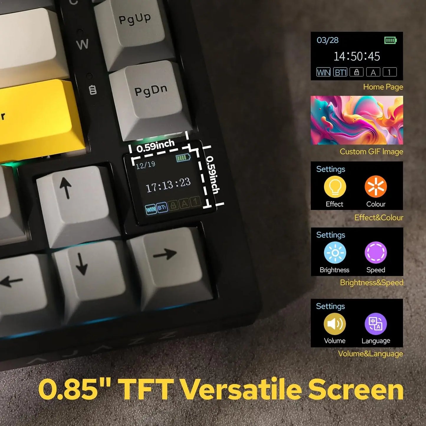 Ajazz AK820/AK820Pro Gaming Mechanical Keyboard