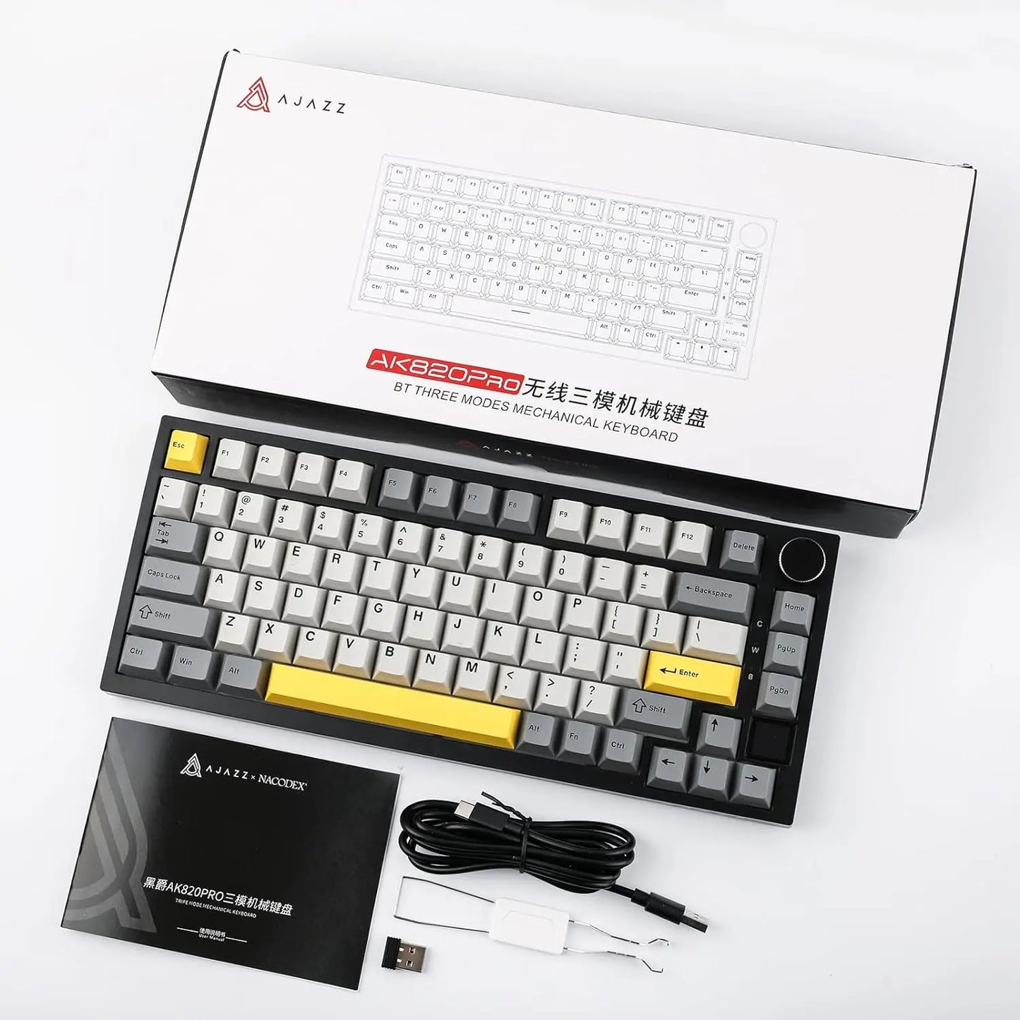 Ajazz AK820/AK820Pro Gaming Mechanical Keyboard